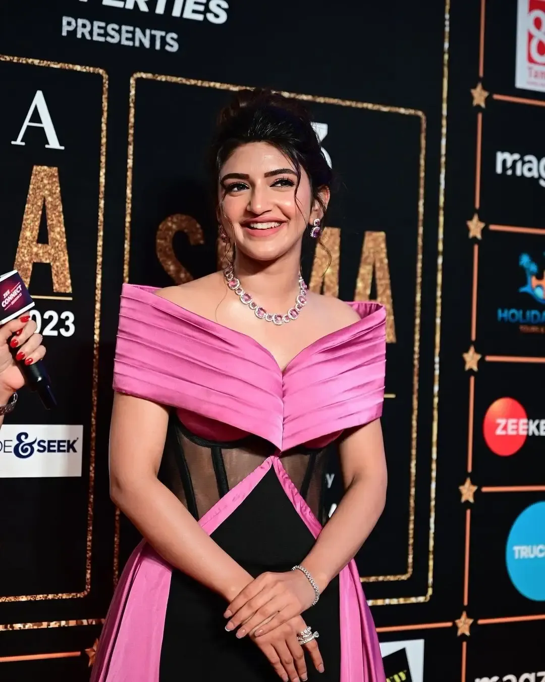 Indian Actress Sreeleela Images at Siima awards 2023